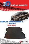 Renault Grand Scenic 3 (7 Koltuk) 2010-2016 3D Bagaj Havuzu Bizymo - 2