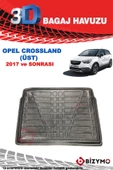 Opel Crossland 2017 Ve Sonrası (Üst Bagaj) 3D Bagaj Havuzu Bizymo - 2