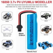 Siyah Soketli Oyuncak Araba Pili 3500 mAh 3.7V 18650 Li-Ion 18Mm X 66Mm (KARGO BEDAVA) - 1