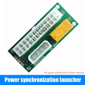 2 Bilgisayar Psu Adaptörünü birleştirmek için Aparat Atx 24Pin To 4Pin Sata Güç Sync Kart - 1