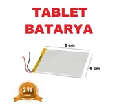 Ulefone Oem Tablet Batarya Pil 3.7V 2750Mah 2Kablo Ölçü : 80X60X5Mm (KARGO BEDAVA) - 1