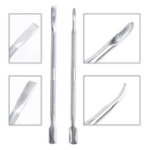 Merrys Çift Taraflı Paslanmaz Çelik Tırnak Eti İtici 2'li - 1