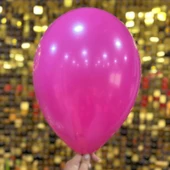 12" İç Mekan Dekorasyon Balonu Koyu Pembe - 100 Adet - 2