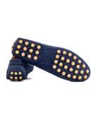 Gordion Lacivert Hakiki Süet Deri Erkek Loafer Ayakkabı - 3