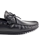 Tripolis Siyah Hakiki Deri Erkek Loafer Ayakkabı thumbnail 5