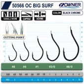 Owner 50566 Cut Big Surf Gun Black Olta İğnesi Black Chrome - 3