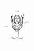 Akrilik Bal 6'lı Kadeh & Su Meşrubat Kahve Yanı Bardağı 450 ml ( Cam Değildir ) - 5