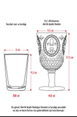 Akrilik Bal 6'lı Kadeh & Su Meşrubat Kahve Yanı Bardağı 450 ml ( Cam Değildir ) - 4