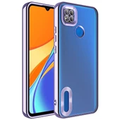 Vendas Xiaomi Redmi 10A Uyumlu Omega Serisi Kamera Korumalı Logo Gösteren Shining Silikon Kılıf - 12