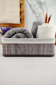 Digithome Bambu Çok Amaçlı Saklama Kutusu Düzenleyici Orta Boy Organizer Gri 29x19x10 Cm - CL-6006-2 C1-1-121 - 3
