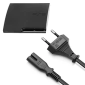 PS3 Slim Güç Kablosu 1.5m Playstation 3 Slim Kasa Uyumlu PS3 Kablo Yedek Parça thumbnail 1