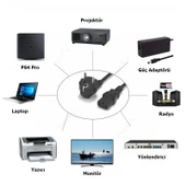 PS4 Pro Güç Kablosu 1.5m Playstation 4 Pro Kasa Uyumlu PS4 Kablo Yedek Parça thumbnail 5