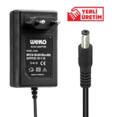 WEKO 12 VOLT - 2 AMPER 5.5*2.1 UÇLU PLASTİK KASA PRİZ TİPİ ADAPTÖR - 1