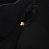 14 Ayar Top Altın Küpe Vidalı 7 mm. - 2