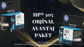 Hp Deskjet 2710 Orjinal Kartuş / Hp 305 Avantaj Paket Siyah ve Renkli Kartuş - 1