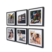 Siyah Kare Çerçeve - 3 Adet - 2