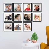 Siyah Kare Çerçeve - 3 Adet - 5