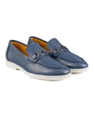 Bolero Lacivert Hakiki Deri Erkek Loafer Ayakkabı thumbnail 2