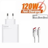 120W Turbo Hızlı Şarj Cihazı 6A Kablolu 1m Redmi Note 11 11s Xiaomi 11T Mi 11 Ultra 12S Ultra 12 Lite 12 12X 11 LiteRedmi Note 11 Pro POCO F4 POCO X4 GT F4 Pro POCO M4 Pro MDY-13-EE - 1
