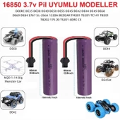 3.7v 18650 4800 Mah Li-on Siyah Soketli 2 Adet Oyuncak Pili Ve Şarj Cihazı - 3