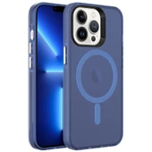 Apple iPhone 13 Pro Max Kılıf Zore Magsafe Şarj Özellikli Buzlu Transparan C-Pro Sert Kılıf - 6