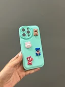 Iphone 14 Pro Max Uyumlu Sevimli Ayıcıklı Puf Kılıf - 7