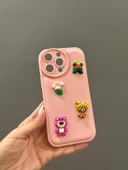 Iphone 14 Pro Max Uyumlu Sevimli Ayıcıklı Puf Kılıf - 4