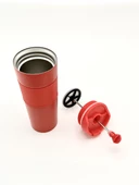 Yüksek Kaliteli Sıcak ve Soğuk French Press Çelik Termos Kupa Bardak Mug 500 ML  Kahve ve Bitki Çayı - 4