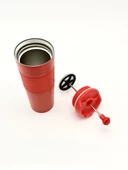 Yüksek Kaliteli Sıcak ve Soğuk French Press Çelik Termos Kupa Bardak Mug 500 ML  Kahve ve Bitki Çayı - 6