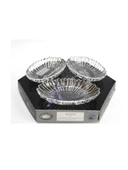 Paşabahçe 10545 Aurora Oval Çerezlik 3 lü 15x10cm - 1
