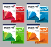 English File 4th Edition Elementary + Pre-intermediate + intermediate + Upper-intermediate  Student's Book With Online Practice + Workbook (Access Code VARDIR) ( 4 lü SET) - 1