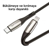 Baseus 18W 1 MT İphone 13 Pro Max Serisi USB C To Lightning Şarj ve Data Kablosu, Süper Hızlı Kablo - 3