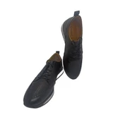 Riverland Hakiki Deri Erkek Siyah Casual Ayakkabı - 6