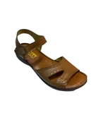 Ceylanlar Ayakkabı 102 Kadın Taba Hakiki Deri Sandalet - 3