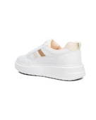 Darkstep 151 Kadın Beyaz-Ekru-Taba Anorak Kalın Taban Sneaker Ayakkabı thumbnail 3