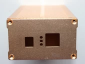 Elektronik Devre Kutusu Alüminyum Bakır Renk Metal Boş Kutu Lpt thumbnail 1