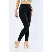 Lucky Life Yüksek Bel Likralı Jean Pantolon 90 Cm - 7