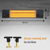 Mirkraft MT-5252 1800 watt 3 Kademe Quartz Elektrikli Isıtıcı… - 4