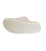 YAZKIŞ Kadın Siyah Krem Çift Tokalı Rahat Taban Terlik thumbnail 8