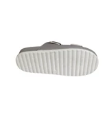 YAZKIŞ Kadın Siyah Krem Çift Tokalı Rahat Taban Terlik thumbnail 12