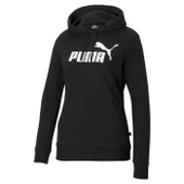 Puma Essential Logo Hoodie Tr Kadın Siyah Günlük Stil Sweatshirt 58679101 - 2