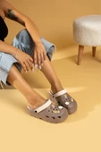 Pembe Potin Kedi Maskotlu Rahat Taban Eva Kadın Sandalet 001-0222-23 - 1