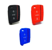 VW Volkswagen Skoda Seat Polo Tiguan Golf 7 Silikon Anahtar Kılıfı - 1