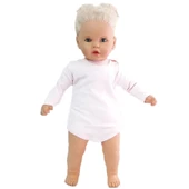 Pembe Sade Uzun Kollu Alttan Çıt-çıtlı Badi Zıbın - 1