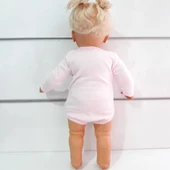 Pembe Sade Uzun Kollu Alttan Çıt-çıtlı Badi Zıbın - 4