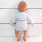 Mavi Sade Uzun Kollu Alttan Çıt-çıtlı Badi Zıbın - 4