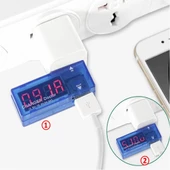 Usb Voltmetre Ampermetre Şarj Doktor Akım Voltaj İzleyici Şarj thumbnail 7