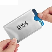 Temassız Kredi Banka Kimlik Kartı Koruyucu Kılıf  Hırsızlık Önleyici Rfid Nfc Antistatik Aluminyum thumbnail 3