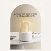 Polham 2in1 Bluetooth Hoparlör ve Gece Lambası, Ayarlanabilir Işık Dereceli Şarjlı Taşınabilir Lamba - 4