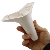 Aspen Lüks Mobilya Kanepe Koltuk Tv Ünitesi Baza Ayağı Ayakları 12 Cm Krem Ayak (4 ADET) - 5